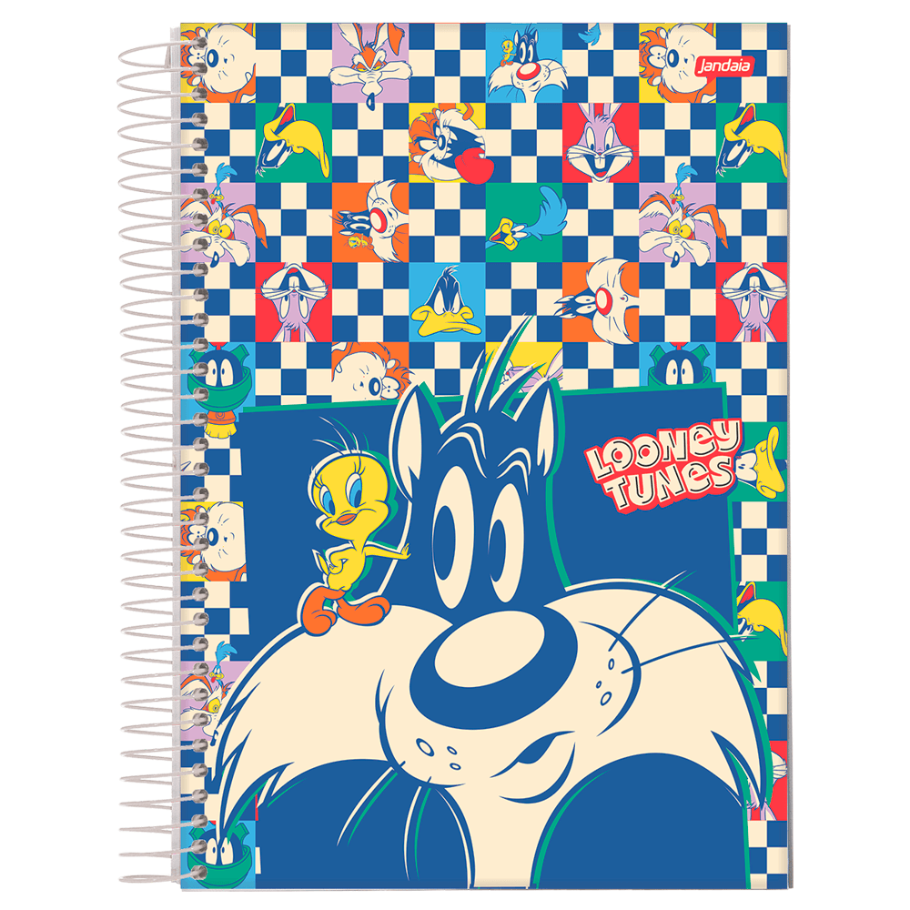 Caderno Universitario 1x1 80 Fls C.D. Jandaia - Looney Tunes 8 Caderno Universitario 1x1 80 Fls C.D. Jandaia - Looney Tunes 8